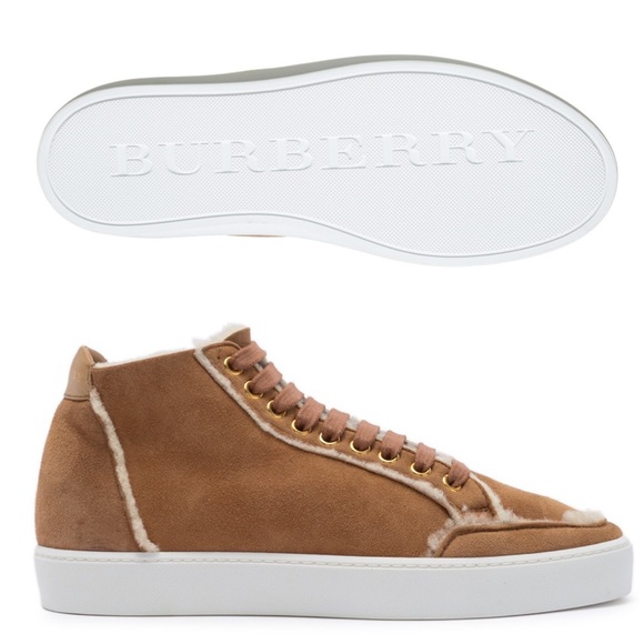 Burberry Salmond Shearling Fur Sneaker - Picture 7 of 9